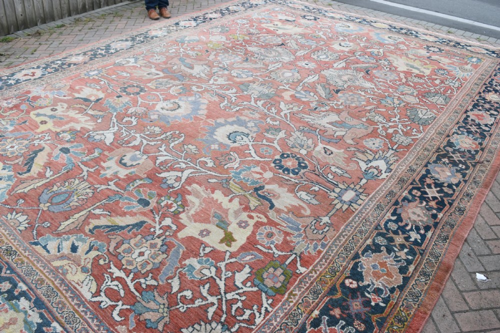very large antique Ziegler carpet 545x403cm View IX