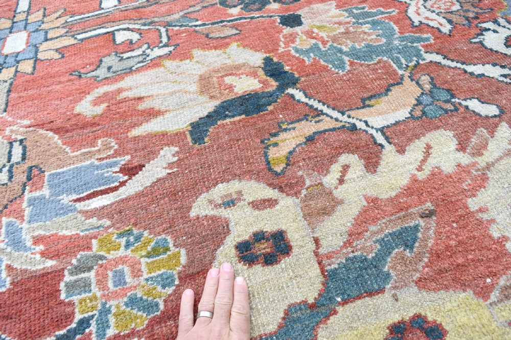very large antique Ziegler carpet 545x403cm View XIII