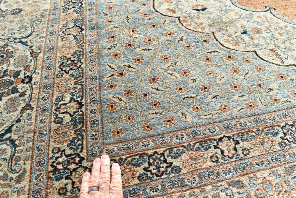 Very Fine antique Haji Jalili Tabriz carpet 380x287cm View II