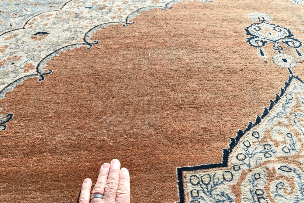 Very Fine antique Haji Jalili Tabriz carpet 380x287cm View III