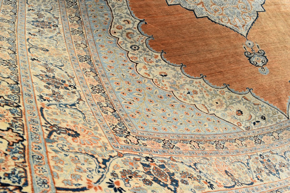 Very Fine antique Haji Jalili Tabriz carpet 380x287cm View V