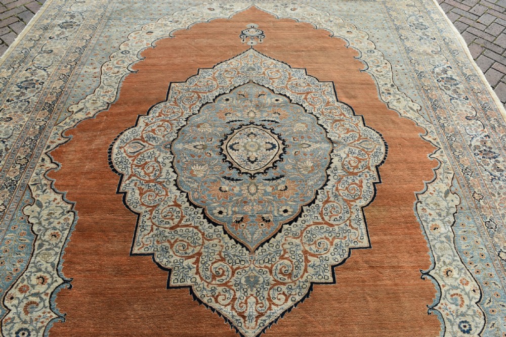 Very Fine antique Haji Jalili Tabriz carpet 380x287cm View VIII