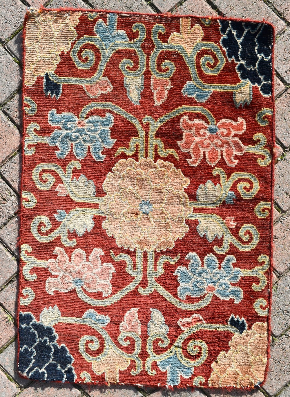 Antique Tibetan seating Mat 82x56cm View II