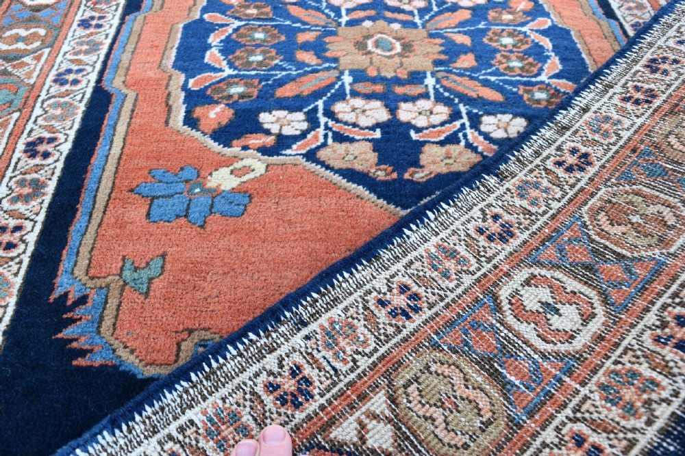 Pair of very long antique Heriz runners View V