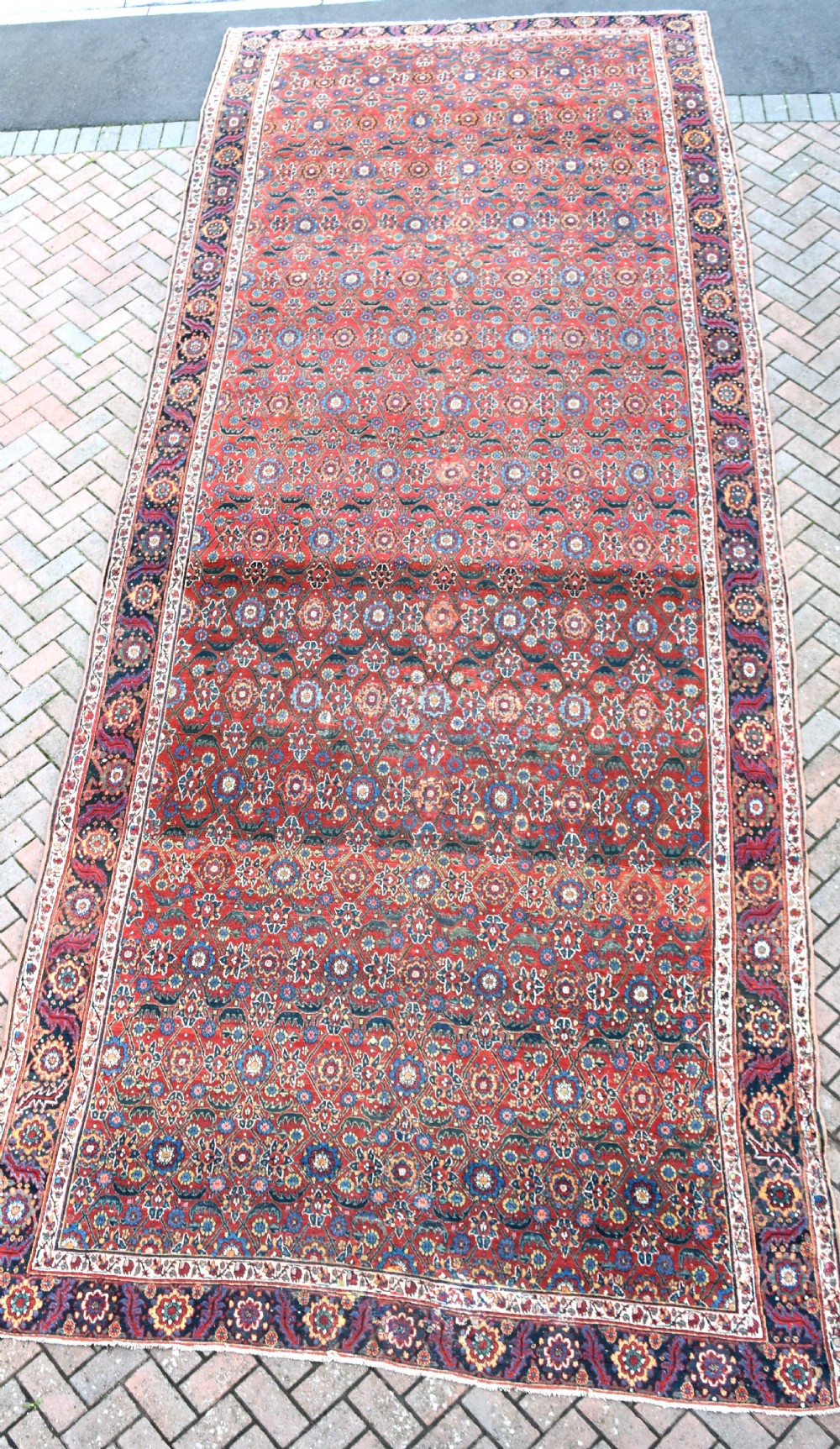 Early North West Persian Kelleh carpet 613x214cm
