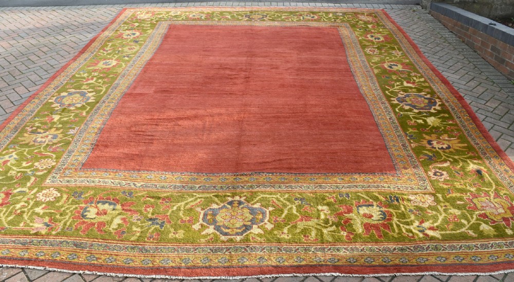 Antique Sultanabad carpet of large square proptions