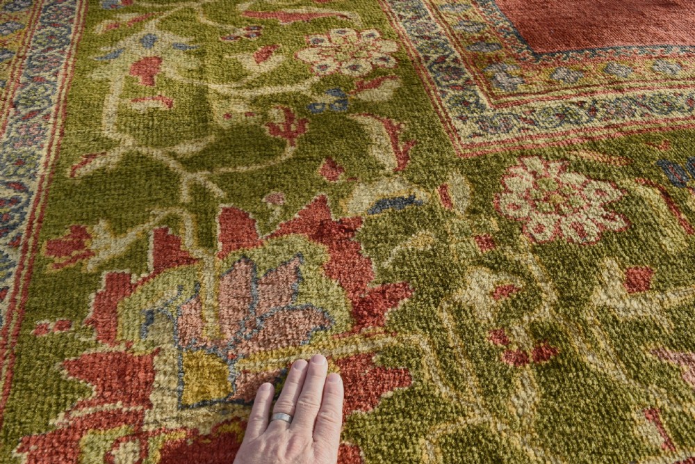 Antique Sultanabad carpet of large square proptions View II