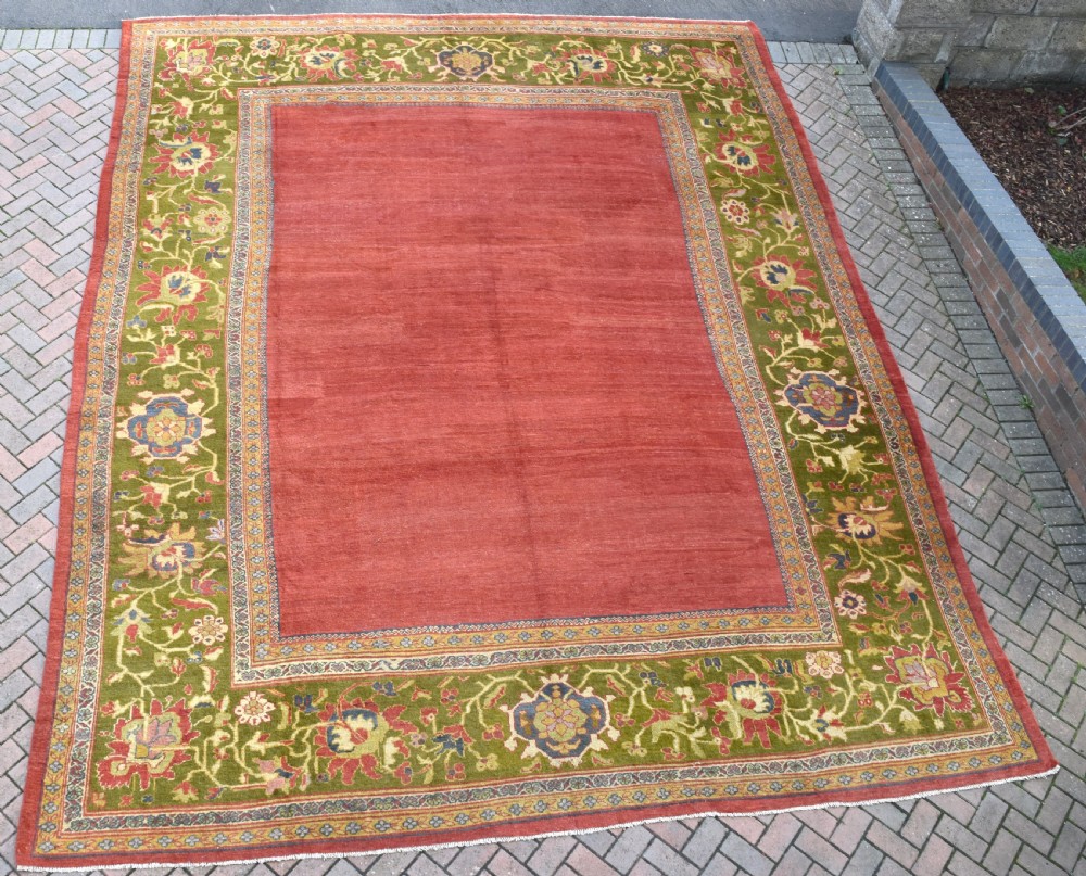 Antique Sultanabad carpet of large square proptions View IV