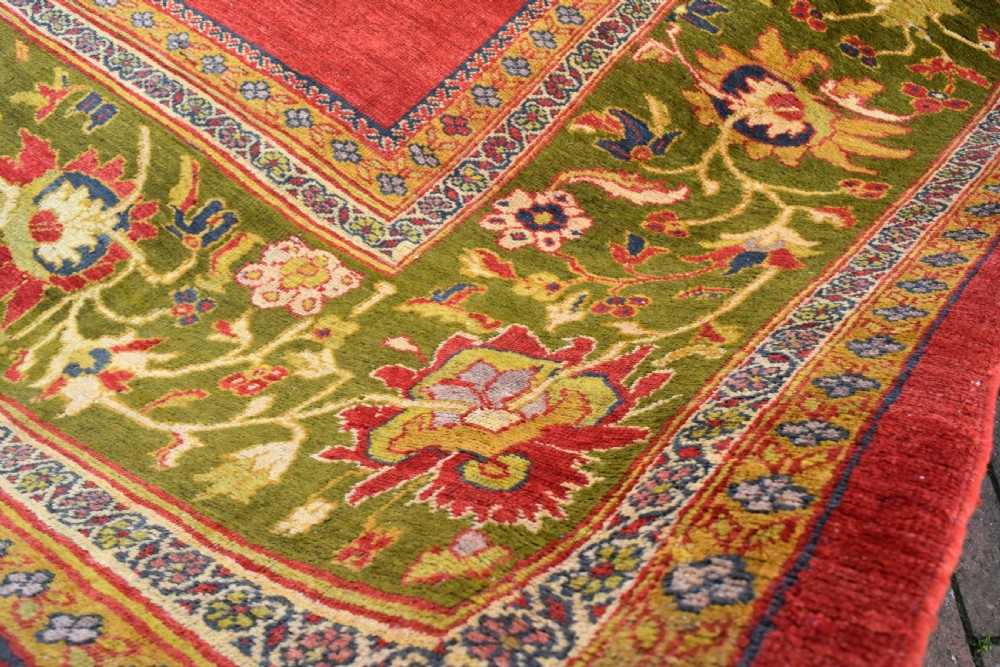 Antique Sultanabad carpet of large square proptions View VIII