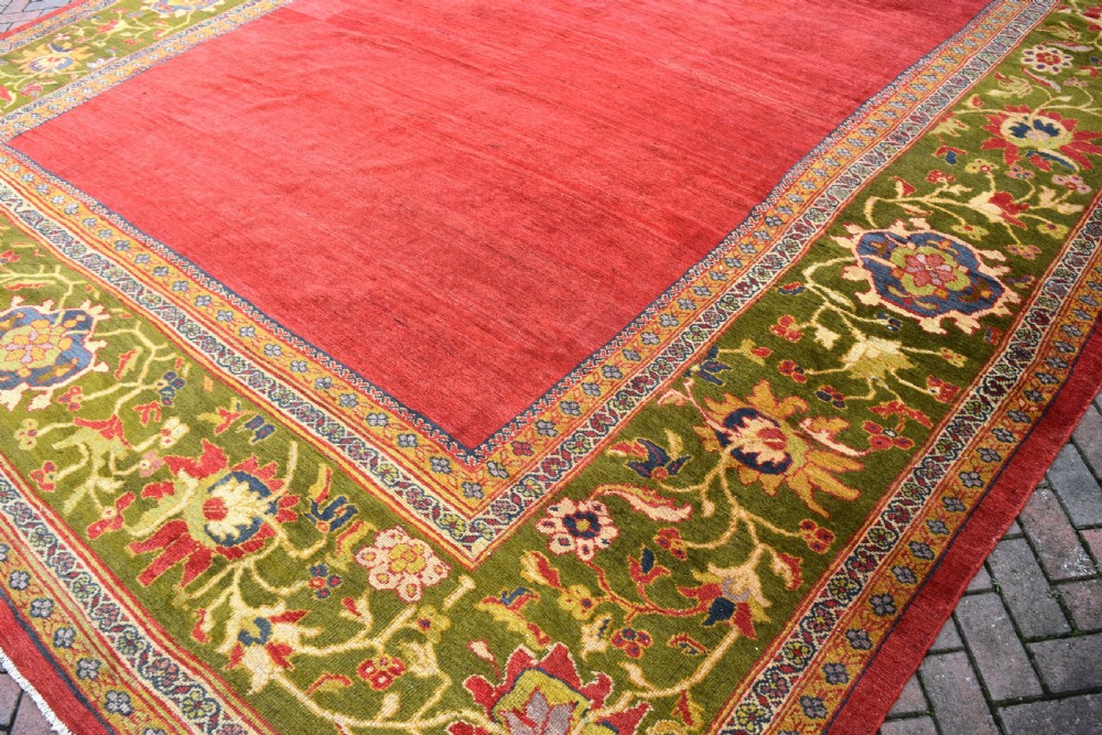 Antique Sultanabad carpet of large square proptions View IX