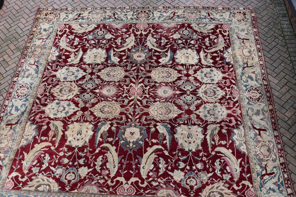Antique Agra carpet 420x382cm View III