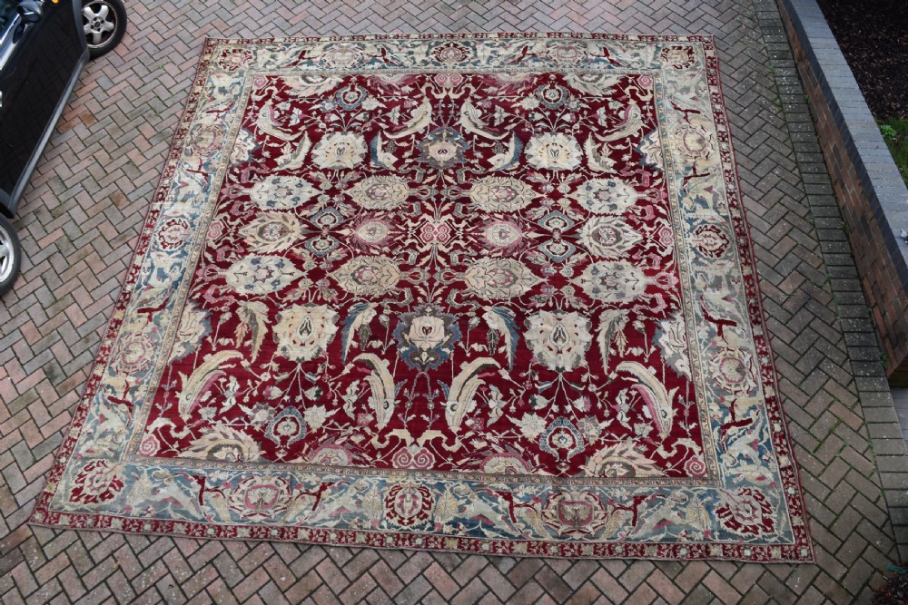 Antique Agra carpet 420x382cm View VI