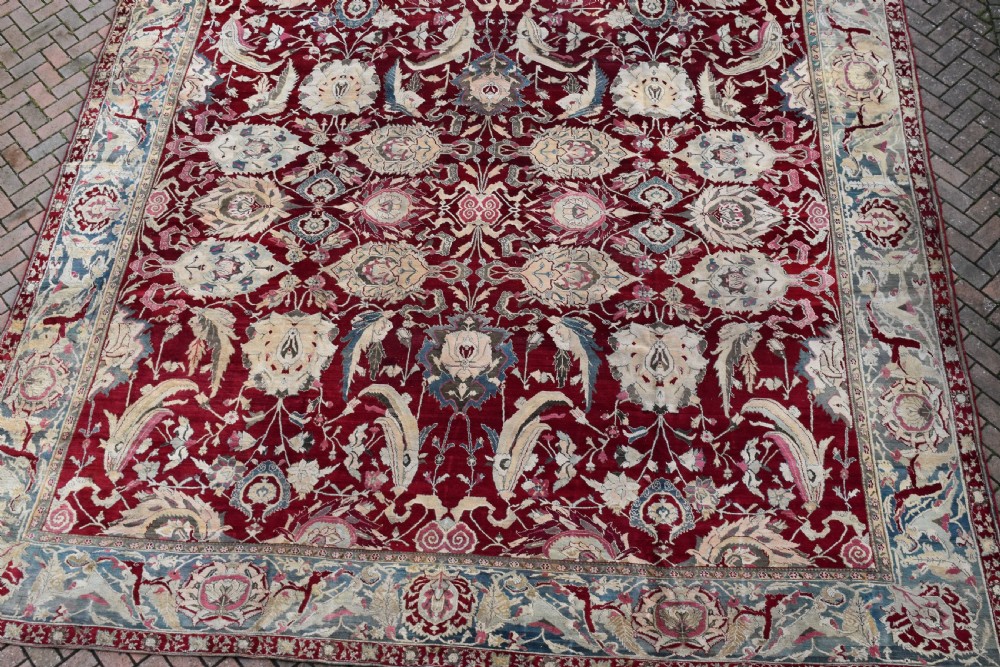 Antique Agra carpet 420x382cm View IX