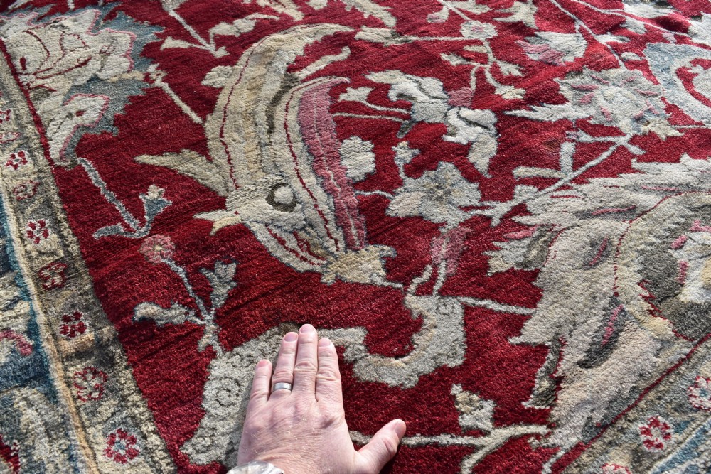Antique Agra carpet 420x382cm View X
