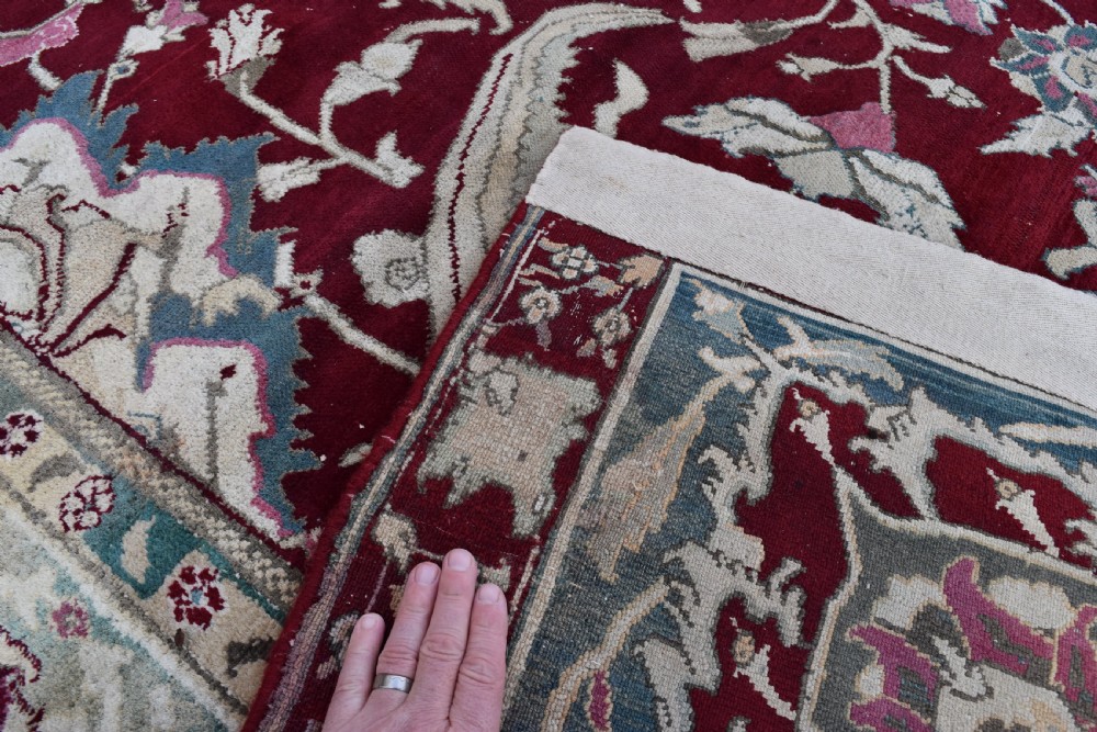Antique Agra carpet 420x382cm View XII
