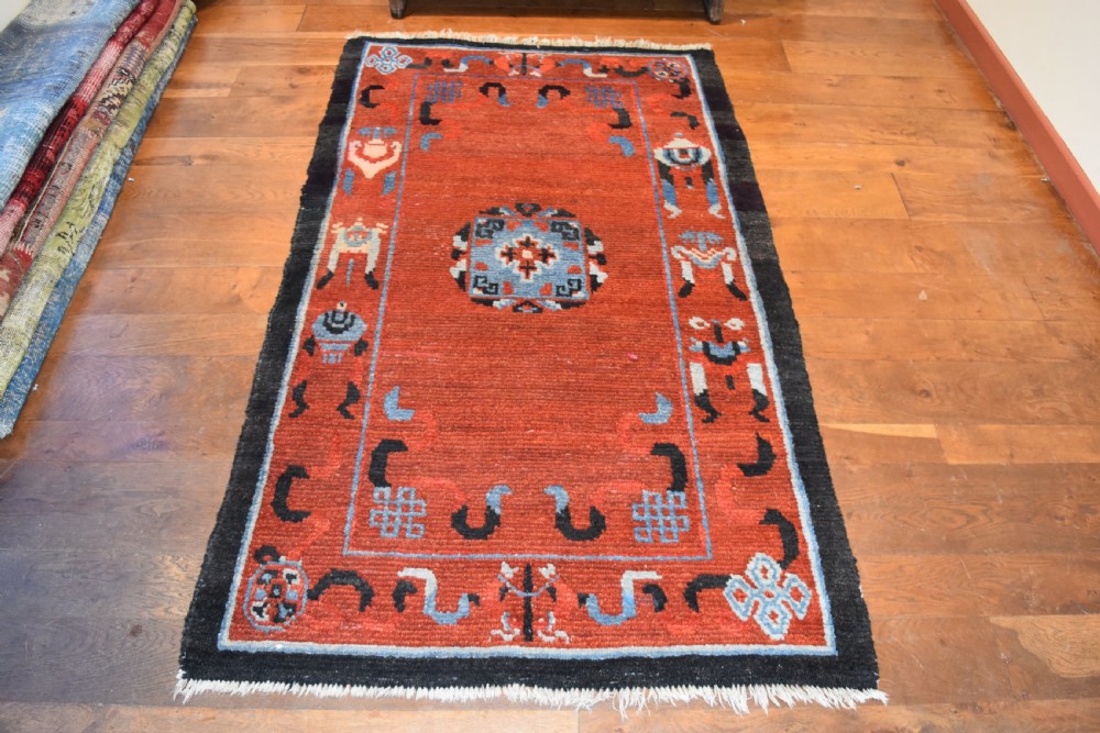 Antique Tibetan rug 204x120 CM View VI