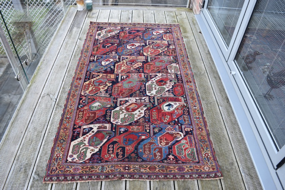 Fine antique Khamseh tribal rug 206x104cm View II