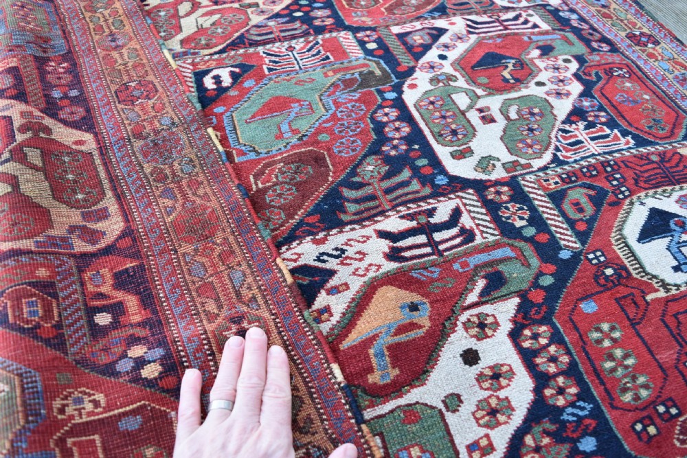 Fine antique Khamseh tribal rug 206x104cm View IV
