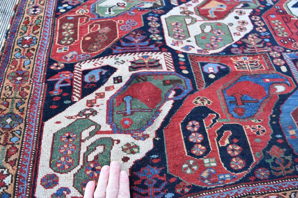 Fine antique Khamseh tribal rug 206x104cm View V