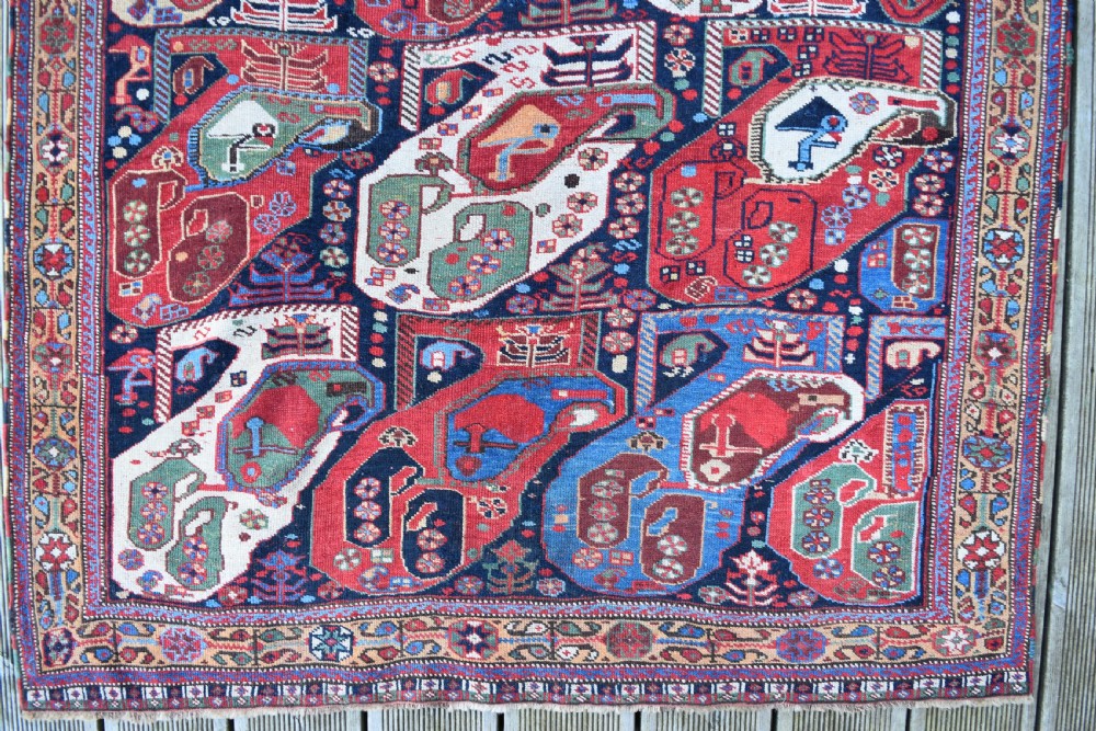 Fine antique Khamseh tribal rug 206x104cm View VI