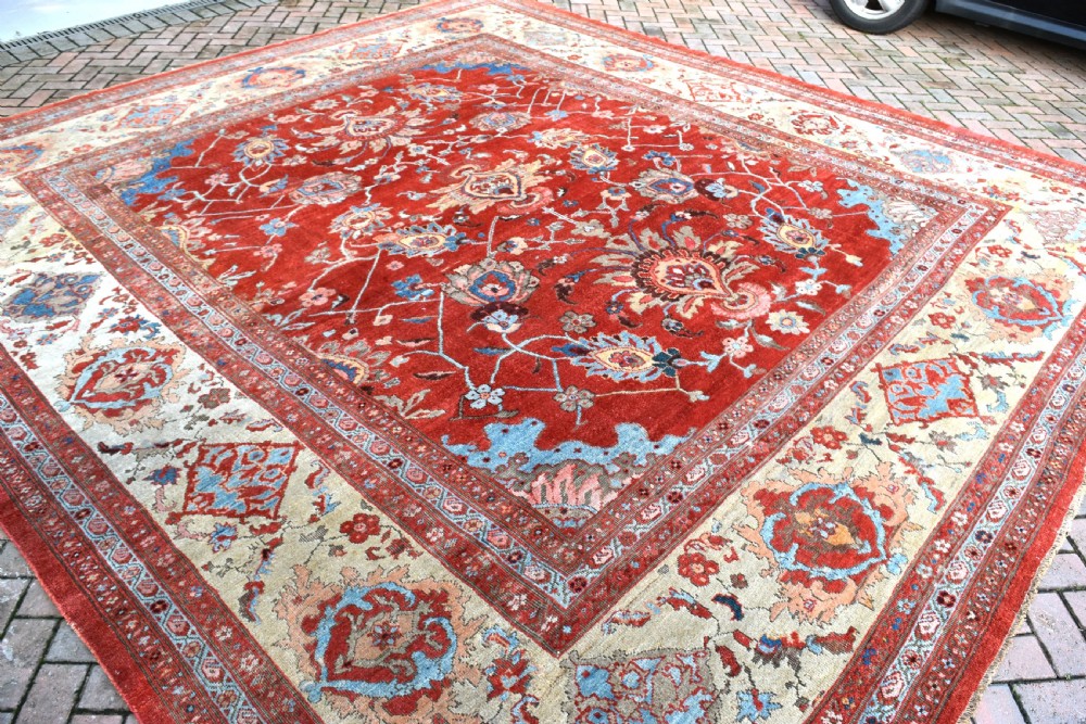 Antique Ziegler carpet 400x380cm View II