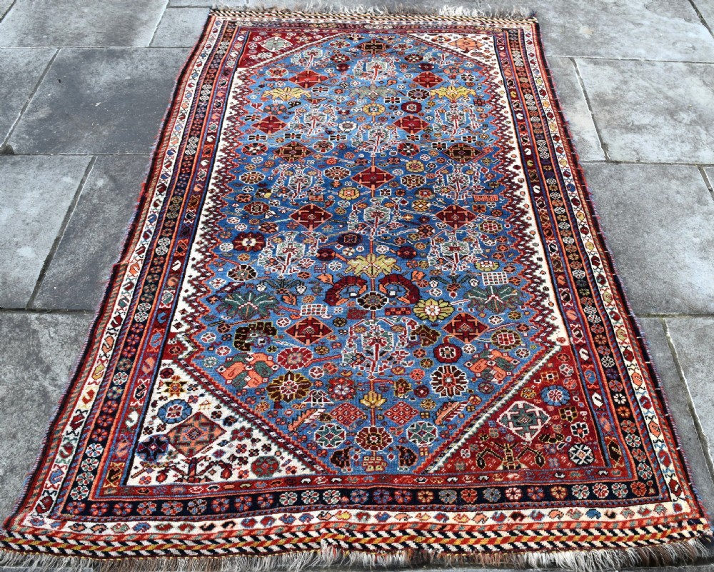 Antique qasgai tribal rug 207x131cm View II
