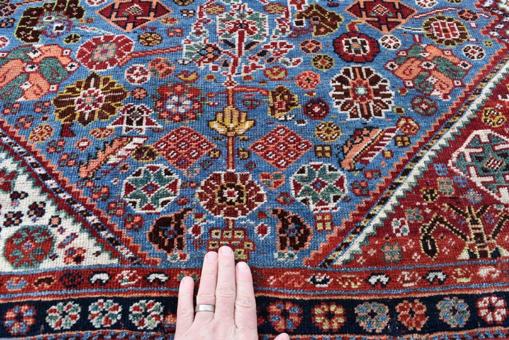 Antique qasgai tribal rug 207x131cm View IV
