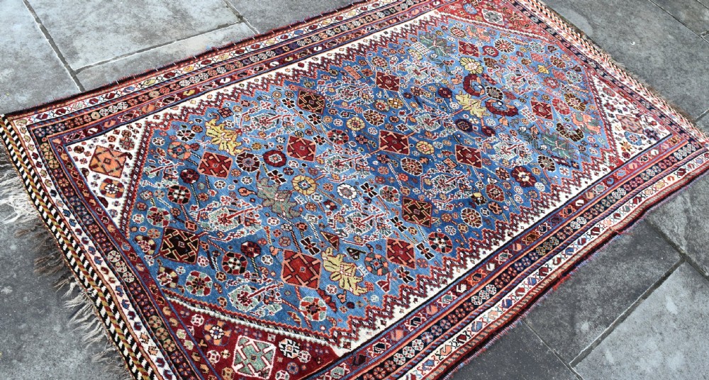 Antique qasgai tribal rug 207x131cm View V