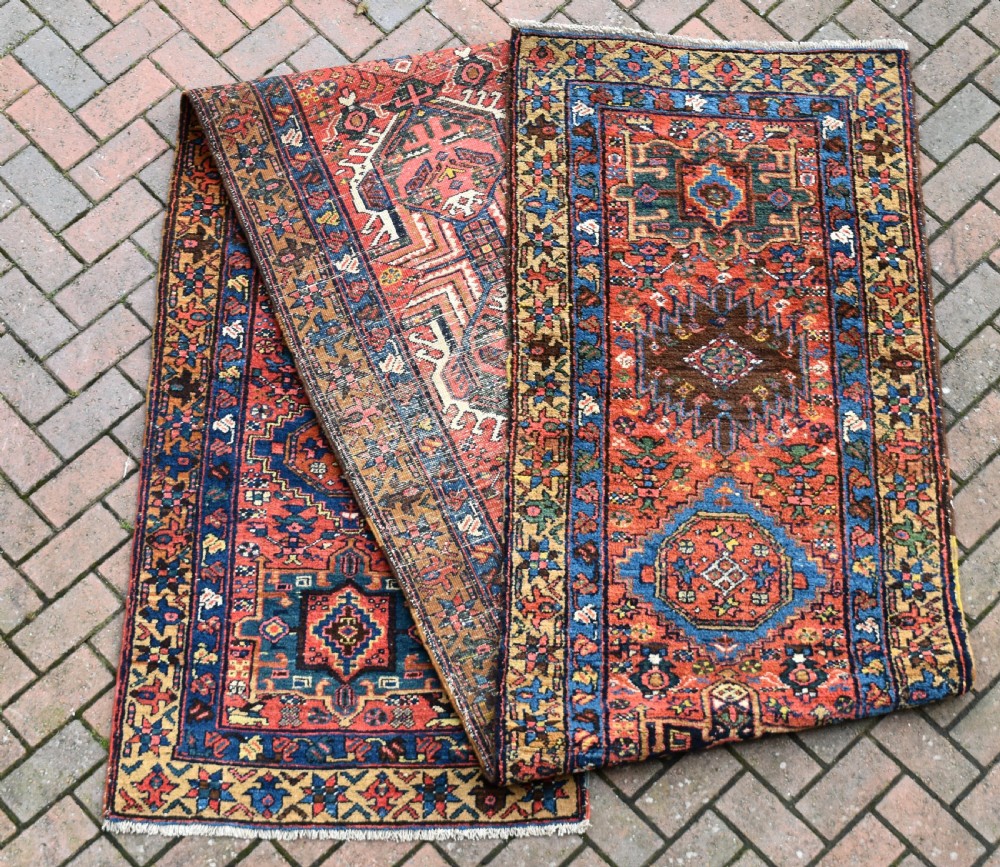 Antique Heriz narrow runner 472x86 cm