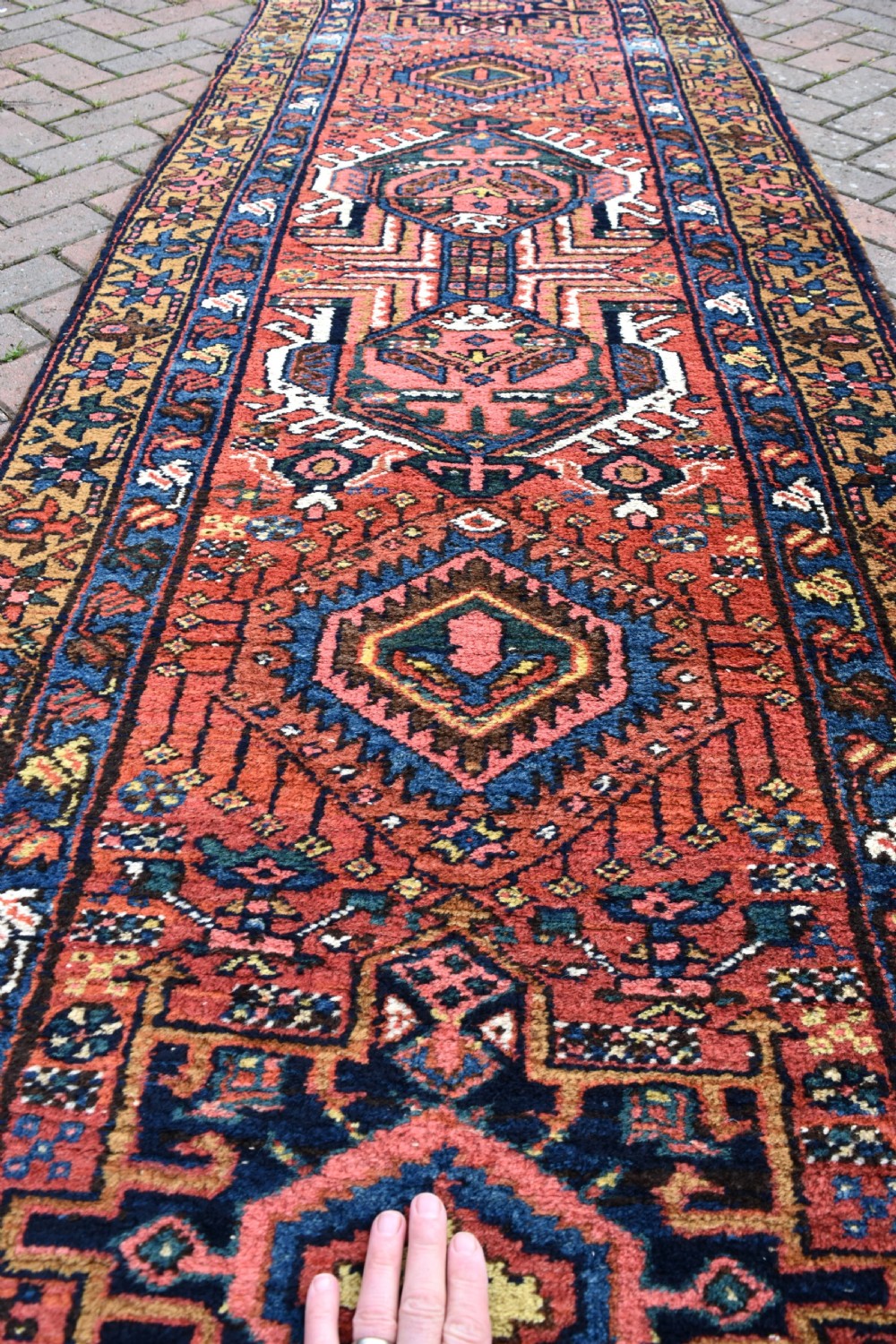 Antique Heriz narrow runner 472x86 cm View IV