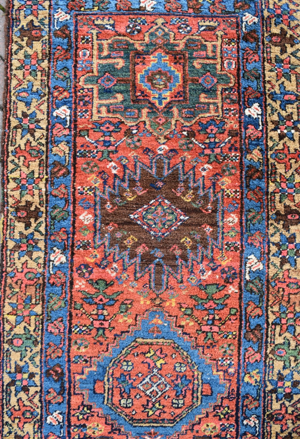 Antique Heriz narrow runner 472x86 cm View V