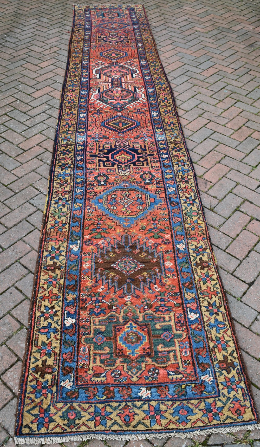 Antique Heriz narrow runner 472x86 cm View VI