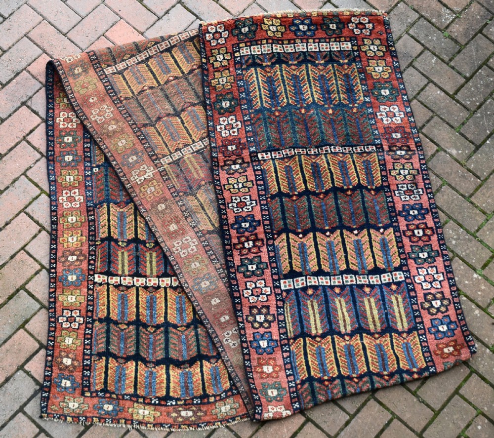 Antique Sinjabi Kurd narrow runner 446x73cm