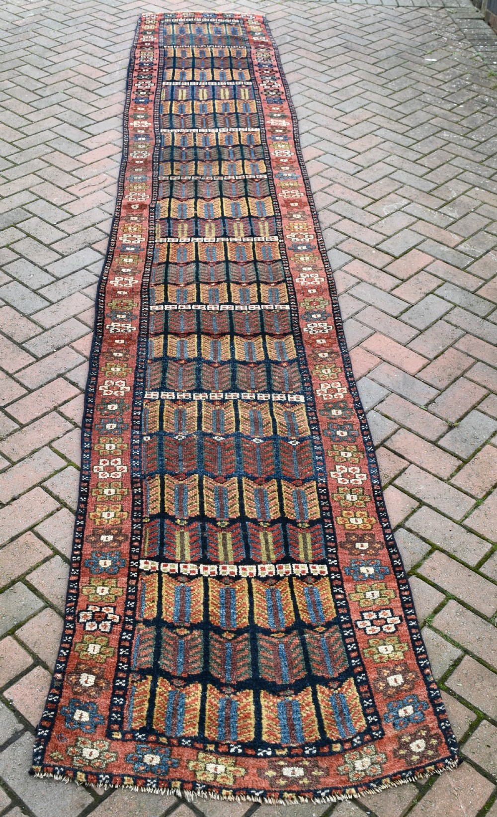 Antique Sinjabi Kurd narrow runner 446x73cm View II