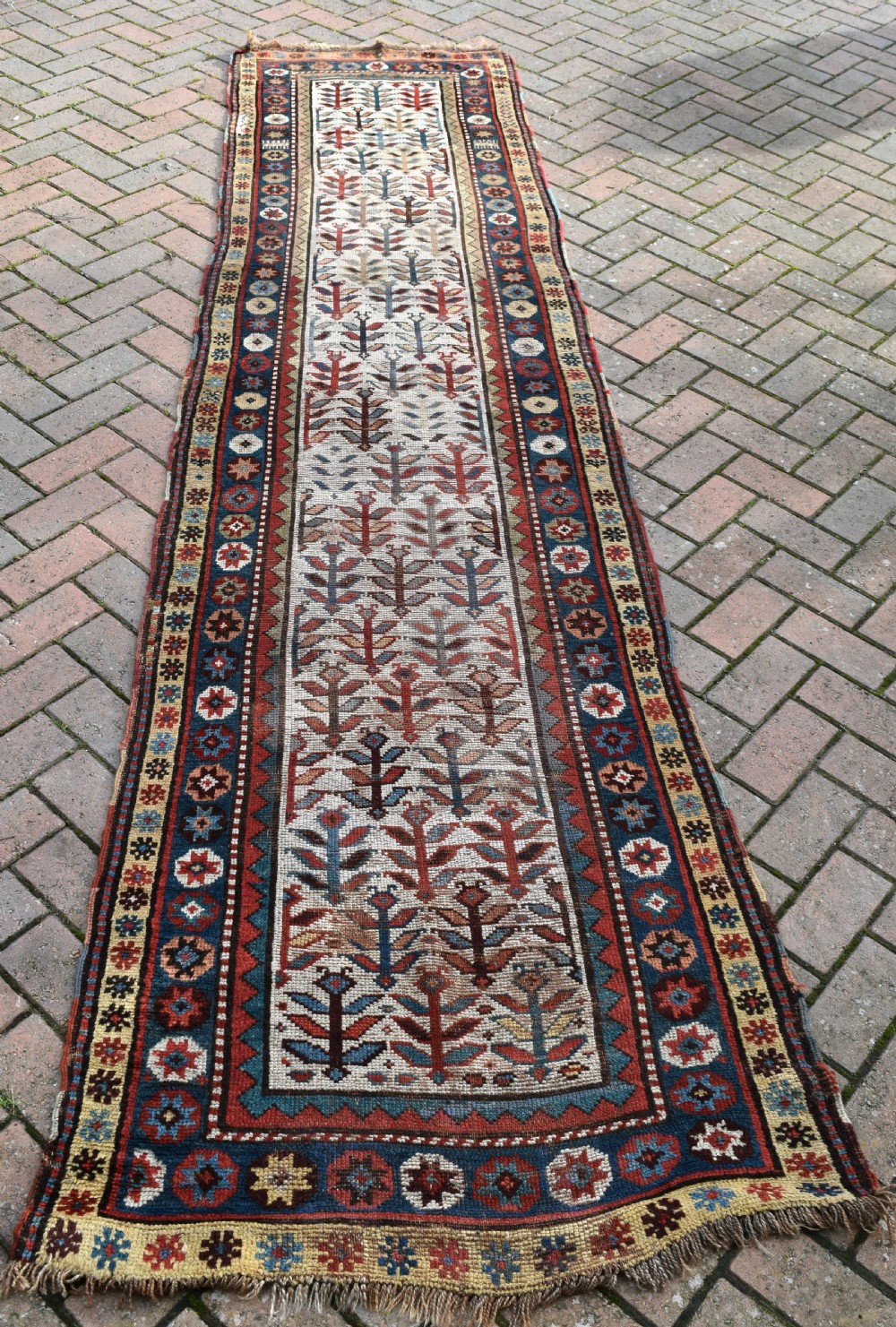 antique Caucasian runner 340x89cm