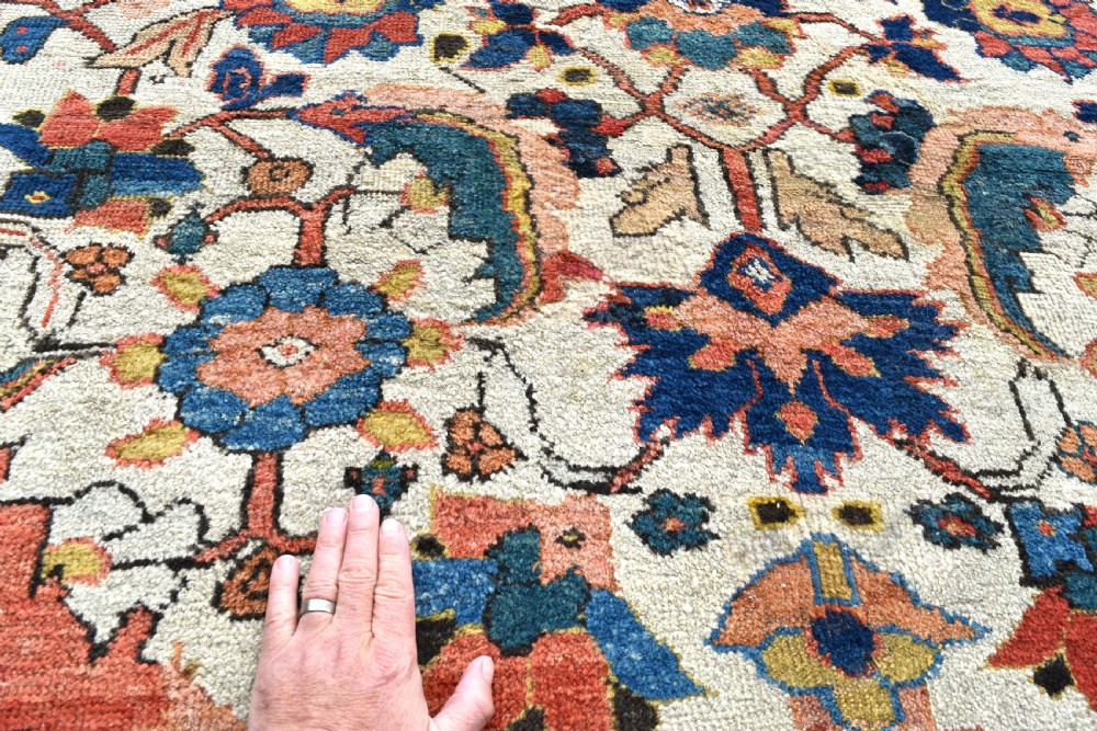 Antique Ivory ground Ferahan carpet 307x250cm View VIII