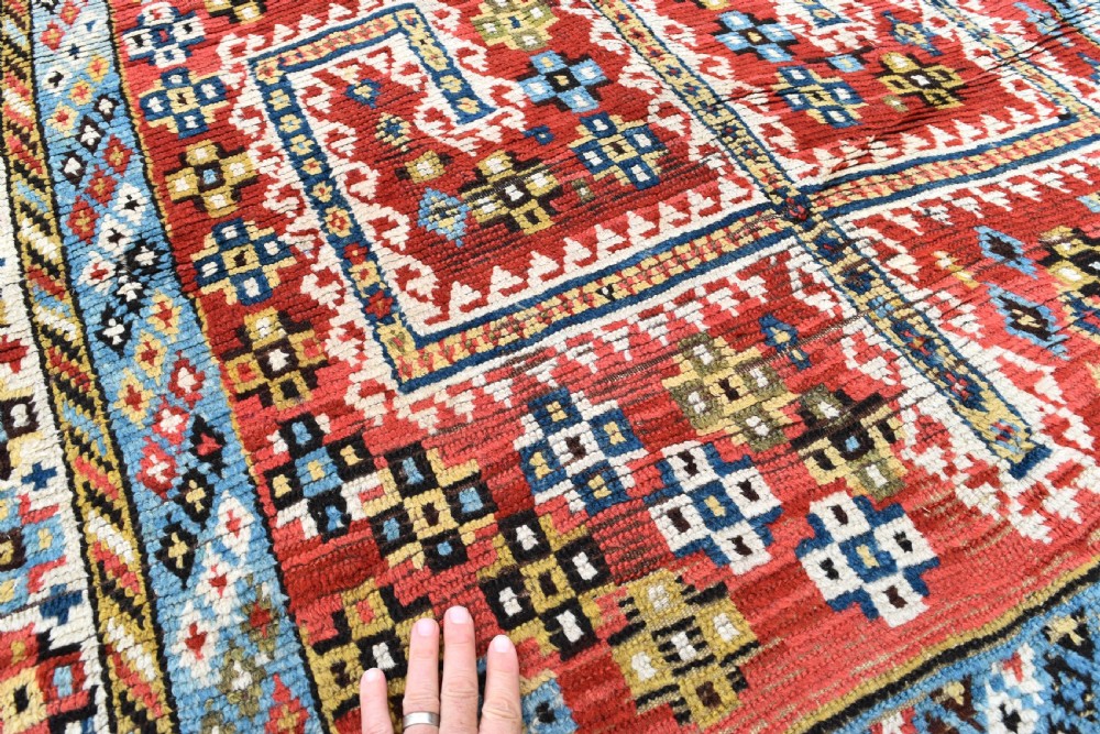 Antique Qasgai Gabbeh tribal rug 293x139 View II