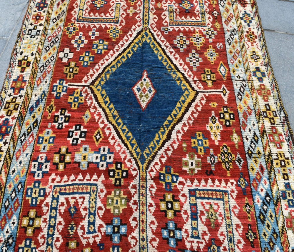 Antique Qasgai Gabbeh tribal rug 293x139 View IV