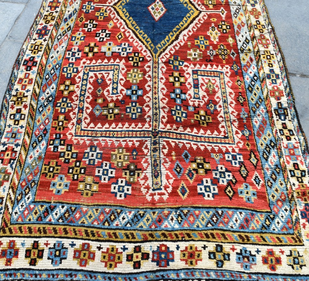 Antique Qasgai Gabbeh tribal rug 293x139 View VI