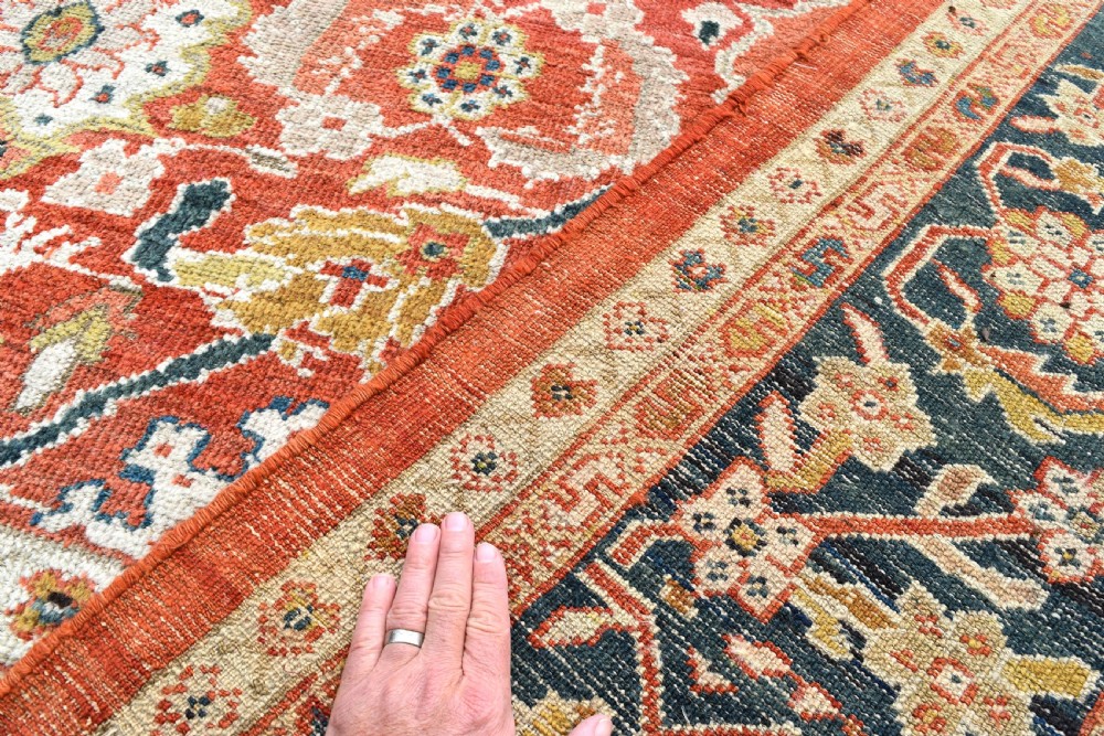 A fine antique Ziegler Mahal carpet 348x267 CM View XVIII