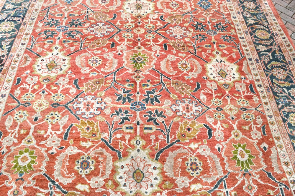 A fine antique Ziegler Mahal carpet 348x267 CM View XIX