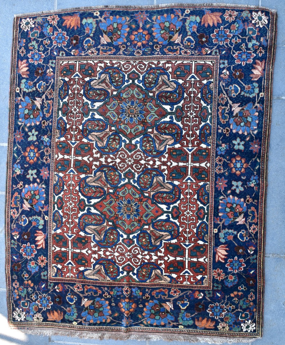 Antique Afshar tribal rug 200x158 cm