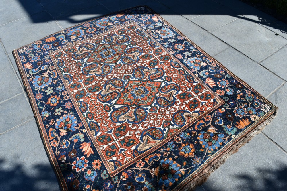 Antique Afshar tribal rug 200x158 cm View II