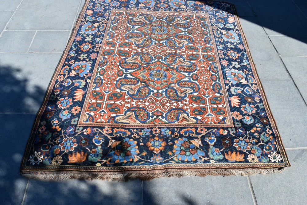Antique Afshar tribal rug 200x158 cm View V
