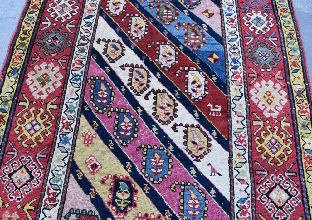 Antique Caucasian Genge long rug 306x110 View III