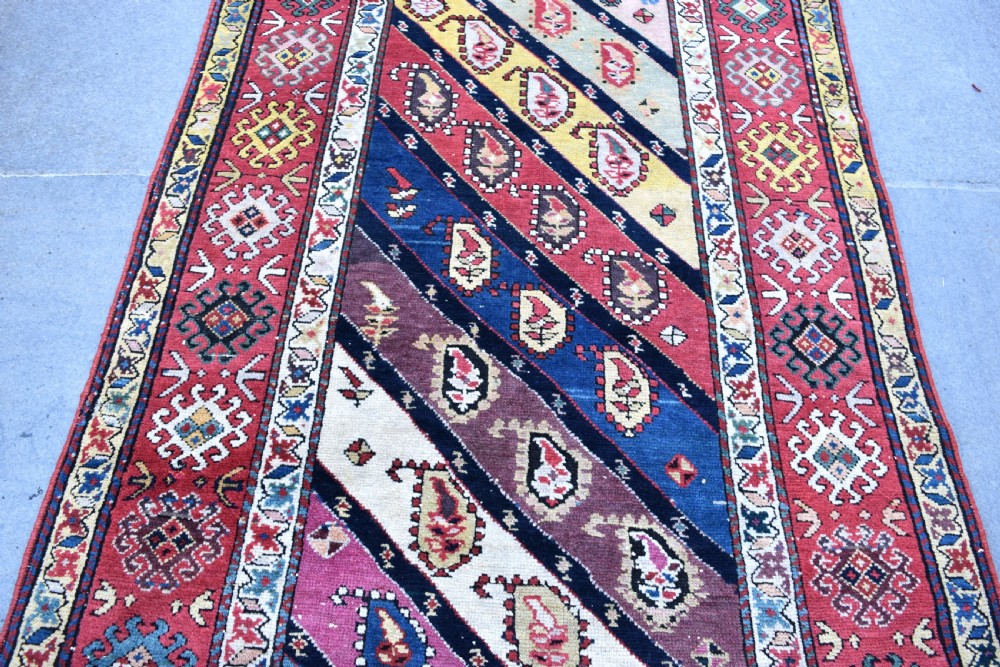 Antique Caucasian Genge long rug 306x110 View V