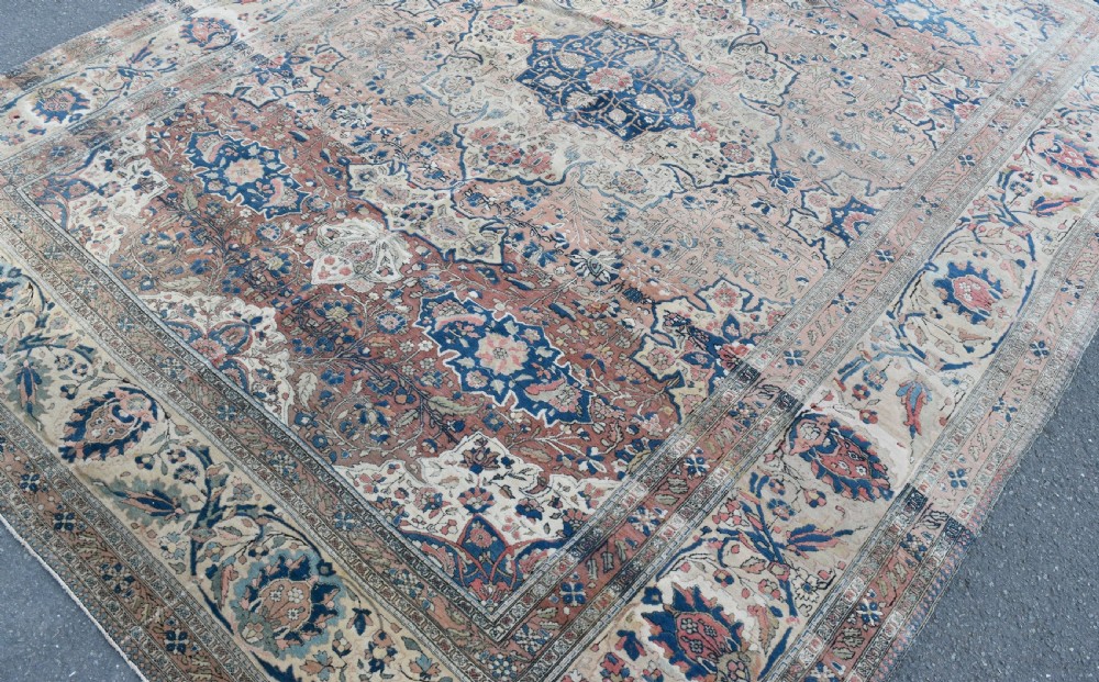 Antique Moteshem Kashan carpet 313x231 cm View IV