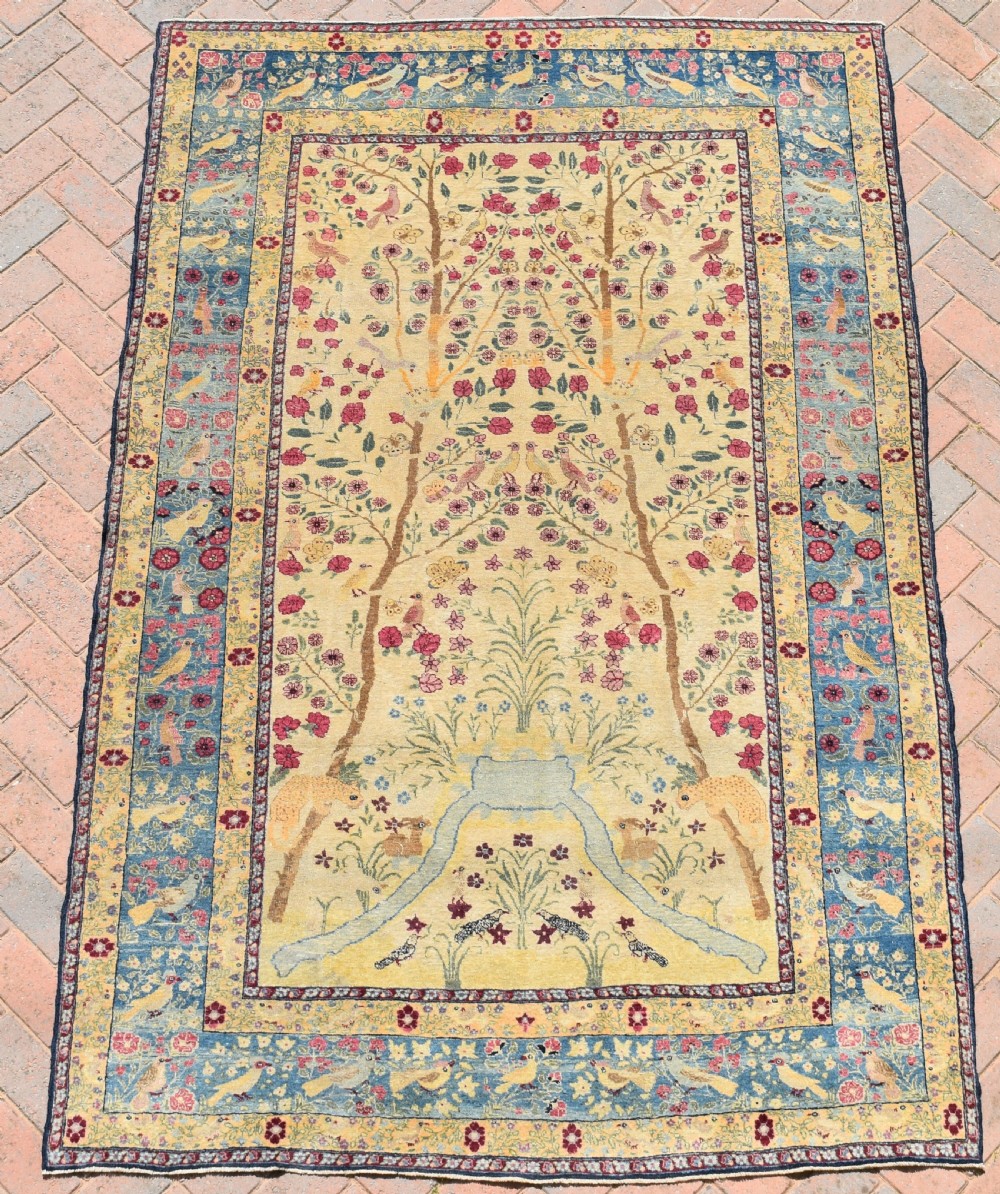 Antique Amritsar Indian rug 230x152cm
