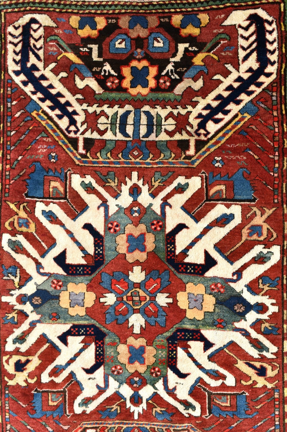 Antique Eagle Kazak rug  209x134Cm View II