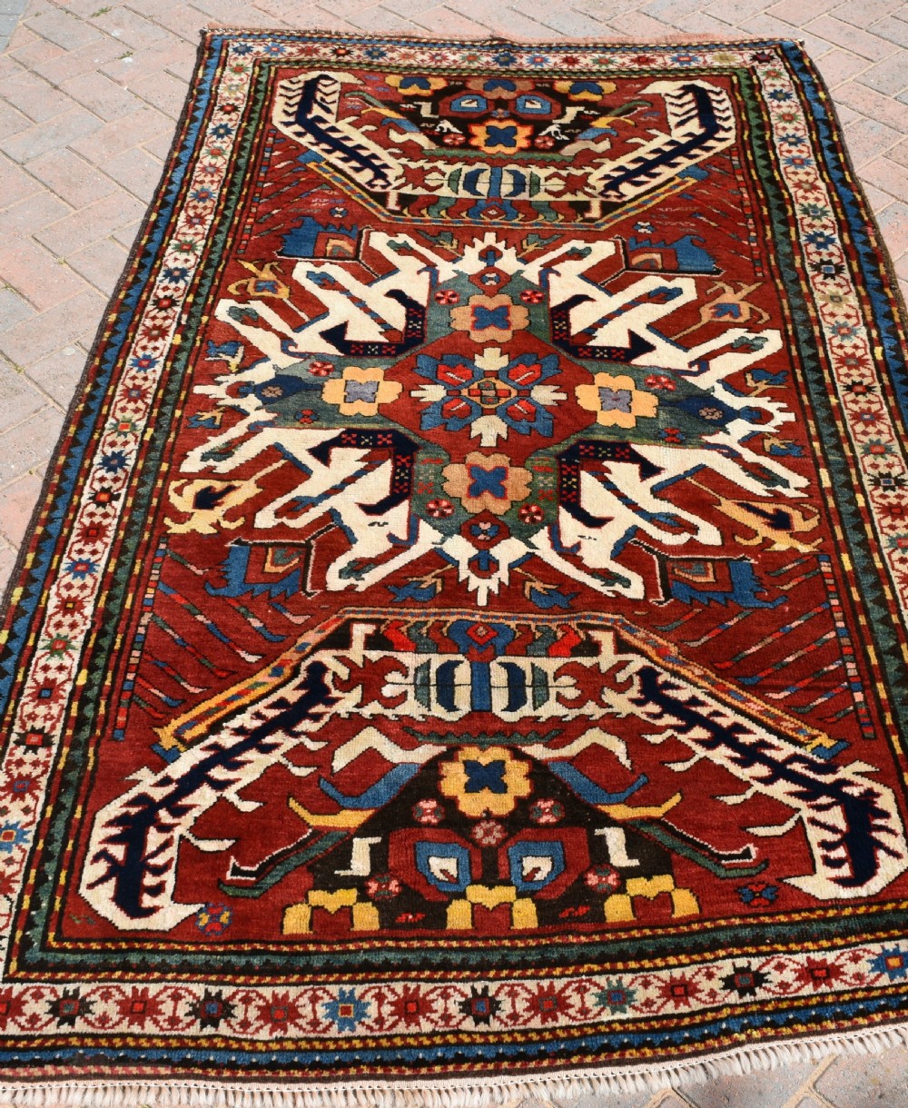 Antique Eagle Kazak rug  209x134Cm View III